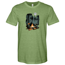 Load image into Gallery viewer, Couple on Campfire Heathered Tee