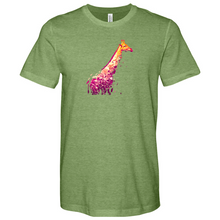 Load image into Gallery viewer, Giraffe Illustration Heathered Tee