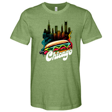 Load image into Gallery viewer, Chicago Hot Dog Heathered Tee