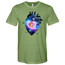Load image into Gallery viewer, Cosmic Heart Heathered Tee