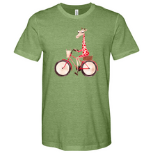 Load image into Gallery viewer, Bicycle Giraffe Heathered Tee