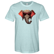 Load image into Gallery viewer, Red Glass Elephant Heathered Tee