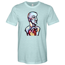 Load image into Gallery viewer, Abstract Art Head Heathered Tee