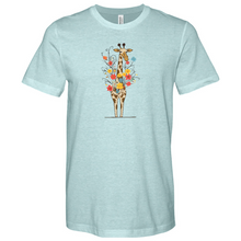 Load image into Gallery viewer, Giraffe Bouquet Heathered Tee