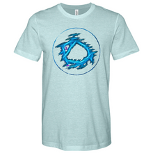 Load image into Gallery viewer, Blue Circle Heathered Tee