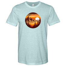Load image into Gallery viewer, Mountain with Sunrise Heathered Tee