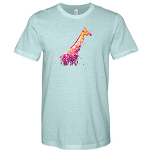 Load image into Gallery viewer, Giraffe Illustration Heathered Tee
