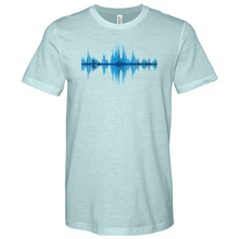 Load image into Gallery viewer, Blue Frequency Heathered Tee