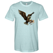 Load image into Gallery viewer, Green Eagle & Hat Heathered Tee