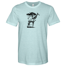 Load image into Gallery viewer, Giraffe Wildlife Heathered Tee