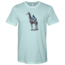 Load image into Gallery viewer, Giraffe Butterfly Heathered Tee