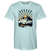 Load image into Gallery viewer, Retro Mountain Heathered Tee
