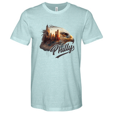 Load image into Gallery viewer, Philly Rugby Eagle Heathered Tee
