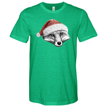 Load image into Gallery viewer, Christmas Fox Heathered Tee