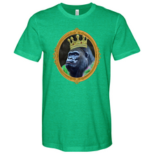 Load image into Gallery viewer, Monkey With Green Jacket in a Gold Frame Heathered Tee