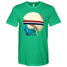 Load image into Gallery viewer, Baseball Head 01 Heathered Tee