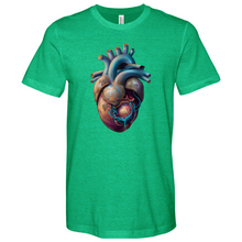 Load image into Gallery viewer, Flowing Heart Heathered Tee