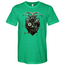 Load image into Gallery viewer, Bat Heart Min Heathered Tee