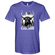 Load image into Gallery viewer, Chicago Bull Heathered Tee