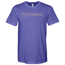 Load image into Gallery viewer, Pickleball the Less Expensive Heathered Tee