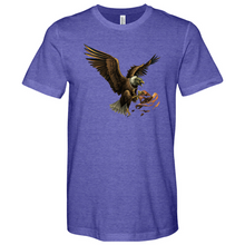 Load image into Gallery viewer, Green Eagle & Hat Heathered Tee