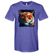 Load image into Gallery viewer, Bengal Face Wglasses Heathered Tee