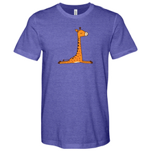 Load image into Gallery viewer, Downward Giraffe Pose Heathered Tee