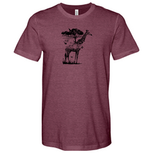 Load image into Gallery viewer, Giraffe Wildlife Heathered Tee