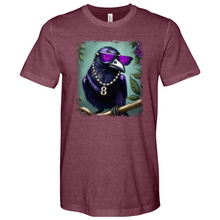 Load image into Gallery viewer, Purple Crow 8 Heathered Tee