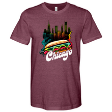 Load image into Gallery viewer, Chicago Hot Dog Heathered Tee