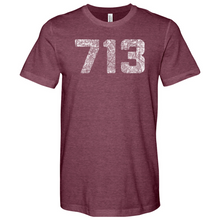Load image into Gallery viewer, Houston 713 Heathered Tee