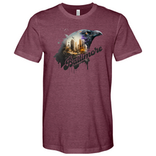 Load image into Gallery viewer, Baltimore Ravens Heathered Tee