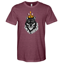 Load image into Gallery viewer, Wolf With Crown Min Heathered Tee