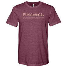 Load image into Gallery viewer, Pickleball Lazy Tennis Heathered Tee