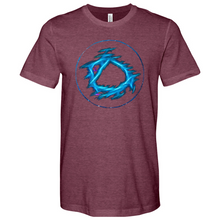Load image into Gallery viewer, Blue Circle Heathered Tee