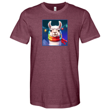 Load image into Gallery viewer, Llama Christmas Heathered Tee