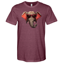 Load image into Gallery viewer, Red Glass Elephant Heathered Tee