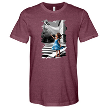 Load image into Gallery viewer, Little Girl Smiling and Waving at the Camera 02 Heathered Tee