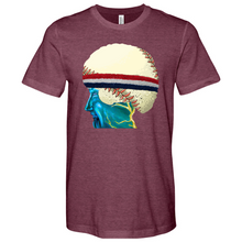 Load image into Gallery viewer, Baseball Head 01 Heathered Tee