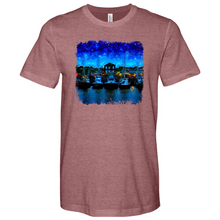 Load image into Gallery viewer, Shem Creek Starry Night Heathered Tee