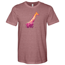 Load image into Gallery viewer, Giraffe Illustration Heathered Tee