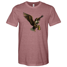 Load image into Gallery viewer, Green Eagle & Bell Heathered Tee