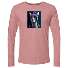 Load image into Gallery viewer, Llama Blue Min Long Sleeve