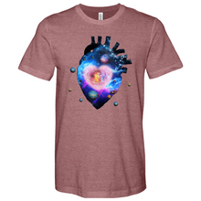 Load image into Gallery viewer, Cosmic Heart Heathered Tee