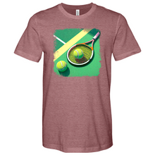 Load image into Gallery viewer, Retro Tennis Green Heathered Tee