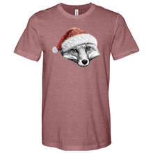 Load image into Gallery viewer, Christmas Fox Heathered Tee