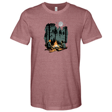 Load image into Gallery viewer, Couple on Campfire Heathered Tee