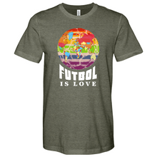Load image into Gallery viewer, Futbol Is Love Heathered Tee