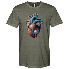 Load image into Gallery viewer, Flowing Heart Heathered Tee