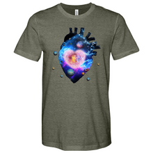 Load image into Gallery viewer, Cosmic Heart Heathered Tee